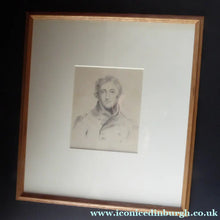 Load image into Gallery viewer, Regency Portrait Drawing of a Naval Officer for Sale
