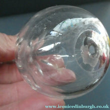 Load image into Gallery viewer, ANTIQUE Georgian 19th Century Glass Toddy Lifter: 6 1/2 inches in height

