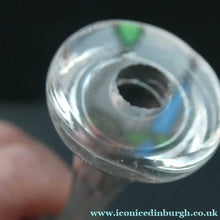 Load image into Gallery viewer, ANTIQUE Georgian 19th Century Glass Toddy Lifter: 6 1/2 inches in height
