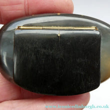 Load image into Gallery viewer, Fine Antique GEORGIAN Scottish Cow Horn Snuff Box with Hinged Lid
