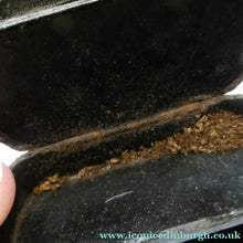 Load image into Gallery viewer, ANTIQUE Snuff Box. Georgian Papier Mache Box with Take a Pinch Mott
