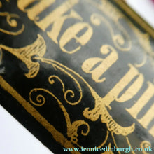 Load image into Gallery viewer, ANTIQUE Snuff Box. Georgian Papier Mache Box with Take a Pinch Mott
