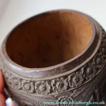 Load image into Gallery viewer, Antique 19th Century South East Asian / Burmese Hand Carved Coconut Cup
