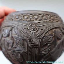 Load image into Gallery viewer, Antique 19th Century South East Asian / Burmese Hand Carved Coconut Cup

