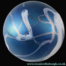 Load image into Gallery viewer, Fine GLASFORM Paperweight by John Ditchfield with Iridescent Finish and Decorative Trails
