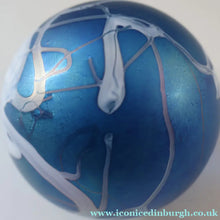 Load image into Gallery viewer, Fine GLASFORM Paperweight by John Ditchfield with Iridescent Finish and Decorative Trails
