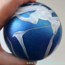 Load image into Gallery viewer, Fine GLASFORM Paperweight by John Ditchfield with Iridescent Finish and Decorative Trails
