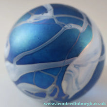 Load image into Gallery viewer, Fine GLASFORM Paperweight by John Ditchfield with Iridescent Finish and Decorative Trails
