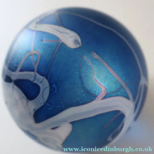 Load image into Gallery viewer, Fine GLASFORM Paperweight by John Ditchfield with Iridescent Finish and Decorative Trails
