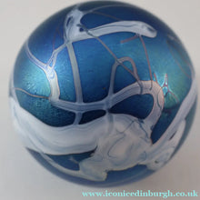Load image into Gallery viewer, Fine GLASFORM Paperweight by John Ditchfield with Iridescent Finish and Decorative Trails
