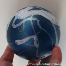 Load image into Gallery viewer, Fine GLASFORM Paperweight by John Ditchfield with Iridescent Finish and Decorative Trails
