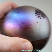 Load image into Gallery viewer, Fine GLASFORM Paperweight by John Ditchfield with Iridescent Finish and Landscape Imagery
