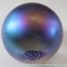 Load image into Gallery viewer, Fine GLASFORM Paperweight by John Ditchfield with Iridescent Finish and Landscape Imagery
