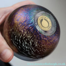 Load image into Gallery viewer, Fine GLASFORM Paperweight by John Ditchfield with Iridescent Finish and Landscape Imagery
