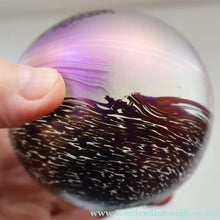 Load image into Gallery viewer, Fine GLASFORM Paperweight by John Ditchfield with Iridescent Finish and Landscape Imagery

