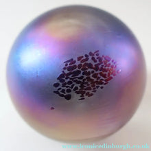 Load image into Gallery viewer, Fine GLASFORM Paperweight by John Ditchfield with Iridescent Finish and Landscape Imagery
