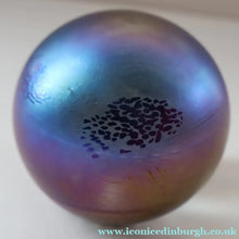 Load image into Gallery viewer, Fine GLASFORM Paperweight by John Ditchfield with Iridescent Finish and Landscape Imagery

