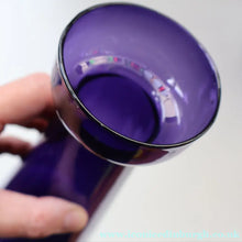 Load image into Gallery viewer, Fine Pair of Hand Blown ANTIQUE Hyacinth Bulb Vases  (Bristol Blue and Amethyst Glass)
