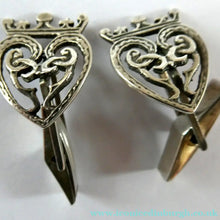 Load image into Gallery viewer, Fine Pair of Scottish Sterling Silver Vintage Cufflinks. Luckenbooth Shape
