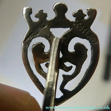Load image into Gallery viewer, Fine Pair of Scottish Sterling Silver Vintage Cufflinks. Luckenbooth Shape
