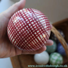 Load image into Gallery viewer, Fine Set of SIX Scottish Victorian Ceramic Carpet Bowls Plus the Elusive WHITE JACK
