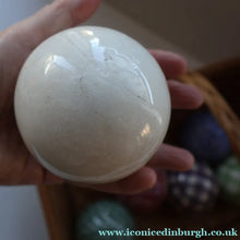 Load image into Gallery viewer, Fine Set of SIX Scottish Victorian Ceramic Carpet Bowls Plus the Elusive WHITE JACK
