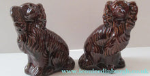Load image into Gallery viewer, ANTIQUE 19th Century Miniature Red Clay, Treacle Glaze MINIATURE Staffordshire Dogs
