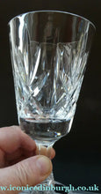 Load image into Gallery viewer, Boxed Set of Four Richmond Pattern Red Wine Stuart Crystal Glasses 6 1/2 inches
