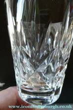 Load image into Gallery viewer, Boxed Set of Four Richmond Pattern Red Wine Stuart Crystal Glasses 6 1/2 inches
