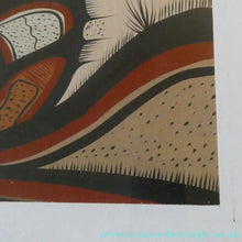 Load image into Gallery viewer, CANADIAN ART: Joshim Kakegamic (1952 - 1993). Acrylic Painting on board. Entitled "Lazy Bear"
