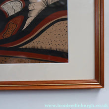Load image into Gallery viewer, First Nations CANADIAN ART: Joshim Kakegamic (1952 - 1993). Acrylic Painting on board. Entitled ’Lazy Bear’
