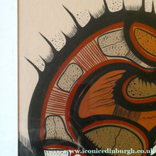 Load image into Gallery viewer, CANADIAN ART: Joshim Kakegamic (1952 - 1993). Acrylic Painting on board. Entitled "Lazy Bear"
