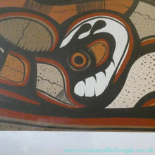 Load image into Gallery viewer, CANADIAN ART: Joshim Kakegamic (1952 - 1993). Acrylic Painting on board. Entitled "Lazy Bear"
