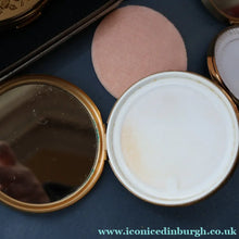 Load image into Gallery viewer, JOB LOT: Five Vintage 1950s / 1960s Gold-Tone Powder Compacts
