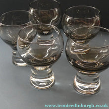 Load image into Gallery viewer, Large Red Wine Goblet Caithness Canisbay Glass 1970s Colin Terris
