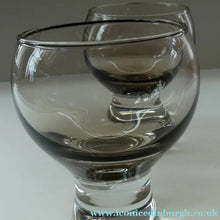 Load image into Gallery viewer, Large Red Wine Goblet Caithness Canisbay Glass 1970s Colin Terris
