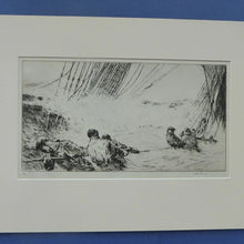 Load image into Gallery viewer, MARINE ART. Arthur Briscoe (1873 - 1943). Etching entitled: Flooded Decks. Signed and dated  1931
