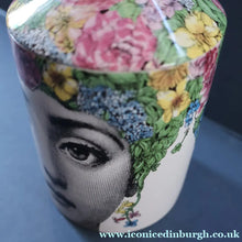 Load image into Gallery viewer, Genuine FORNASETTI Profumi Italian Ceramic Lidded Pot with Original Candle


