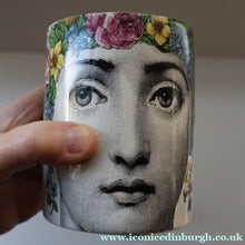 Load image into Gallery viewer, Genuine FORNASETTI Profumi Italian Ceramic Lidded Pot with Original Candle

