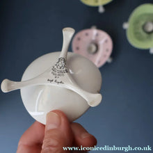 Load image into Gallery viewer, Set of FOUR 1950s Decorative FOLEY Bone China Miniature Candleholders with Tripod Feet

