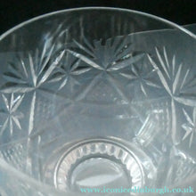 Load image into Gallery viewer, FOUR 1980s WHISKY TUMBLERS Crystal "On the Rocks" Glasses. Prince Regent Pattern by WEBB CORBETT
