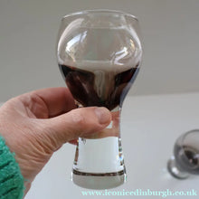 Load image into Gallery viewer, FOUR Caithness CANISBAY LARGE Peat Coloured Wine Glasses. Space Age Shape. 5 1/4 inches in height
