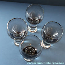 Load image into Gallery viewer, FOUR Caithness CANISBAY LARGE Peat Coloured Wine Glasses. Space Age Shape. 5 1/4 inches in height
