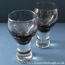 Load image into Gallery viewer, FOUR Caithness CANISBAY LARGE Peat Coloured Wine Glasses. Space Age Shape. 5 1/4 inches in height
