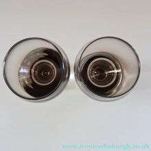 Load image into Gallery viewer, FOUR Caithness CANISBAY LARGE Peat Coloured Wine Glasses. Space Age Shape. 5 1/4 inches in height
