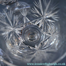 Load image into Gallery viewer, FOUR Edinburgh Crystal Wine Glasses. STAR OF EDINBURGH Pattern: 6 1/4 inches 
