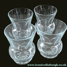 Load image into Gallery viewer, Set of FOUR Glenmorangie Whisky Tasting Glasses in the Shape of a Thistle
