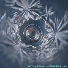 Load image into Gallery viewer, FOUR Vintage 1960s Edinburgh Crystal CHAMPAGNE Flute Glasses. Star of Edinburgh 6 1/4 inches
