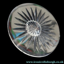 Load image into Gallery viewer, FOUR Vintage Edinburgh Crystal Tall CHAMPAGNE Flute Glasses. SYMPHONY PATTERN. 8 1/2 inches 
