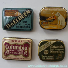 Load image into Gallery viewer, FOUR Vintage Gramophone Needles Tin with Needles. Good Condition
